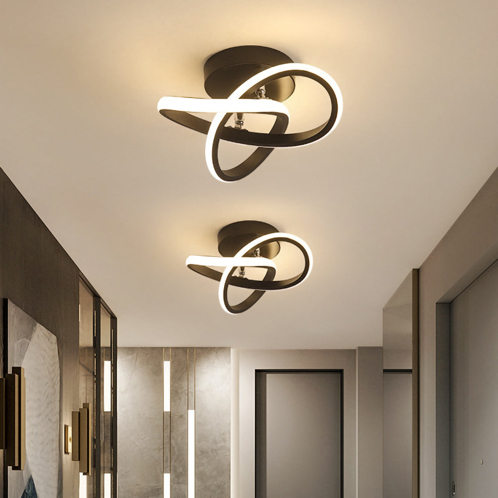 Ceiling Lights | Abstract Swirl LED Fixture