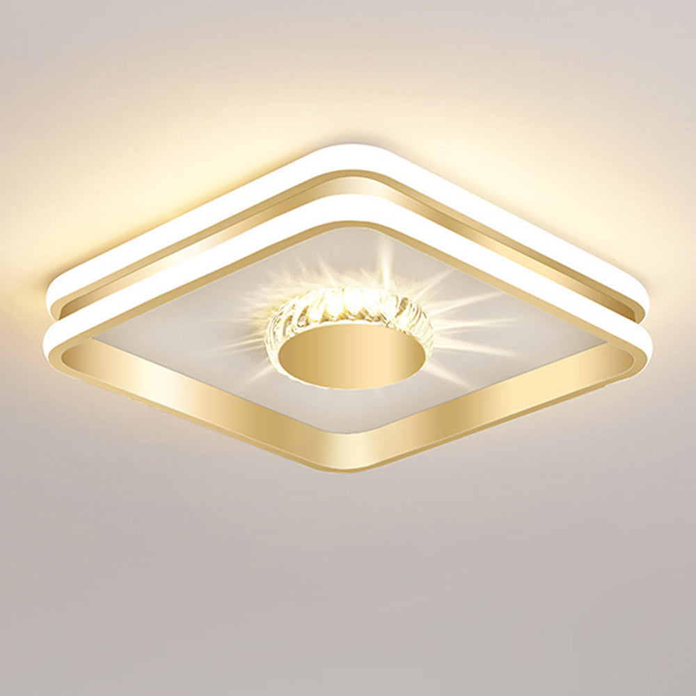 Ceiling Light | Geometric Square Round LED Fixture