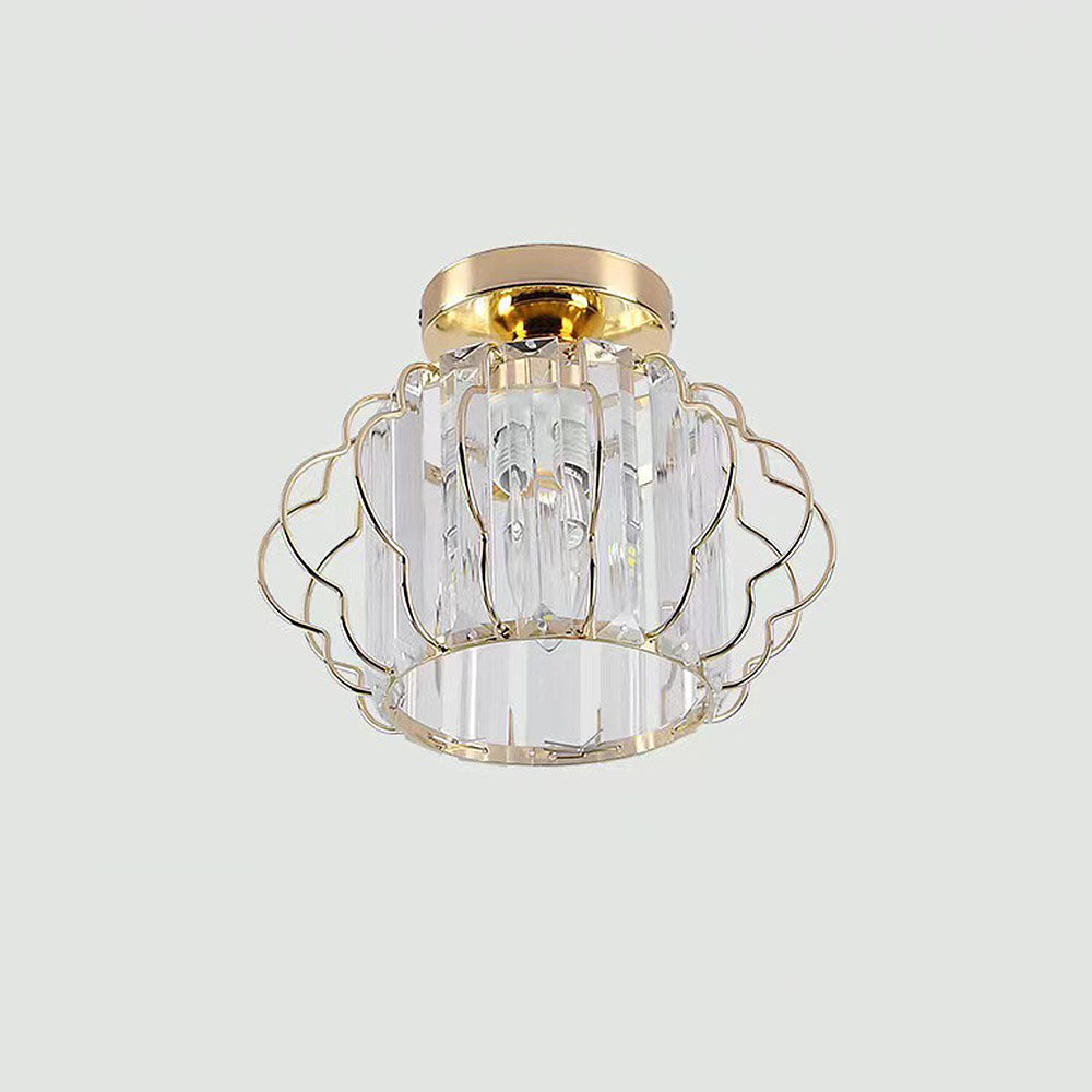 Ceiling Light | Modern Geometric Cage Fixture