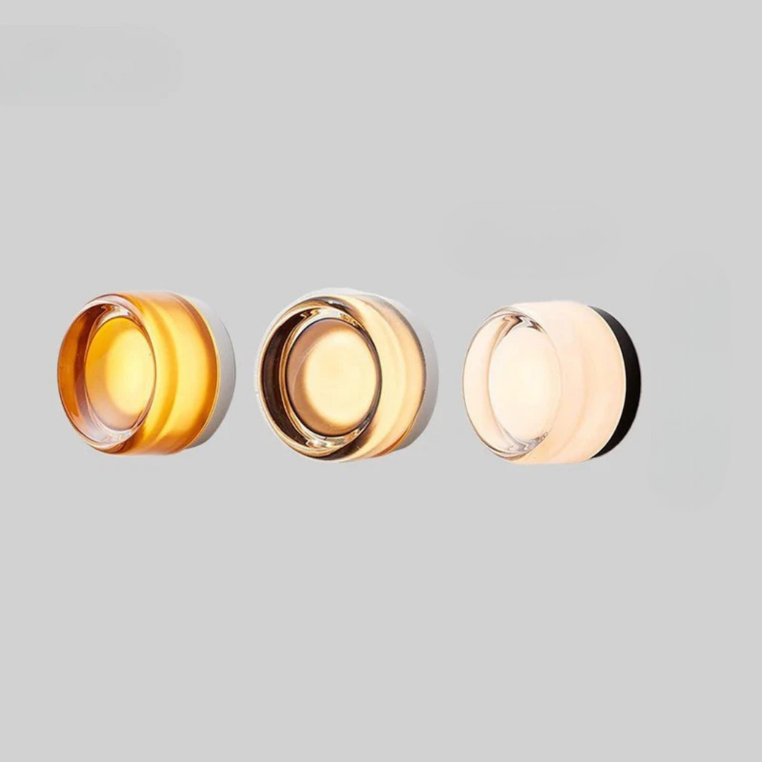 Mini Outdoor Wall Lamp | Modern Drum Design