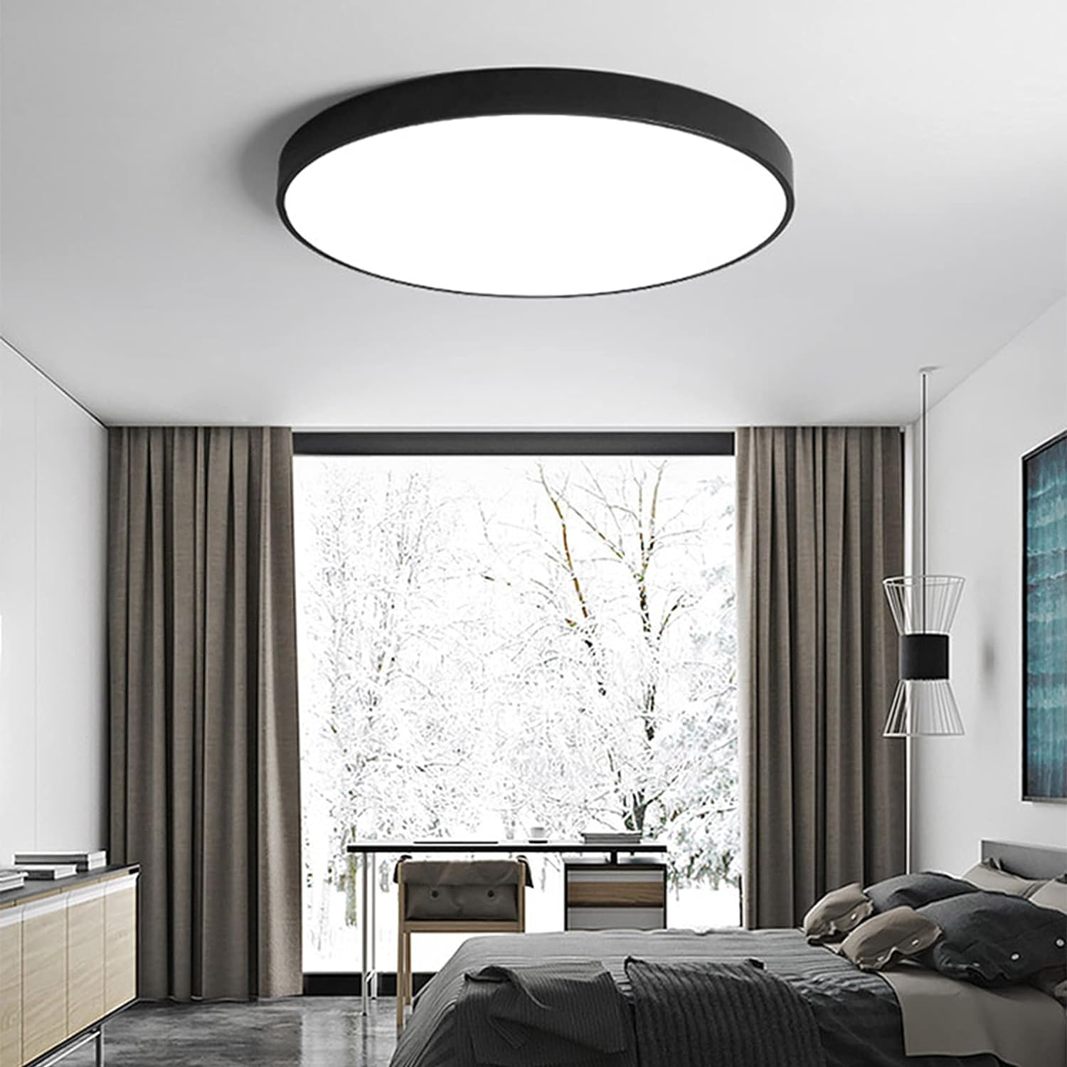 Living Room Modern Ceiling Light | Circular LED