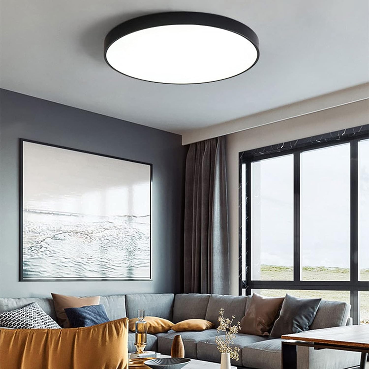 Living Room Modern Ceiling Light | Circular LED