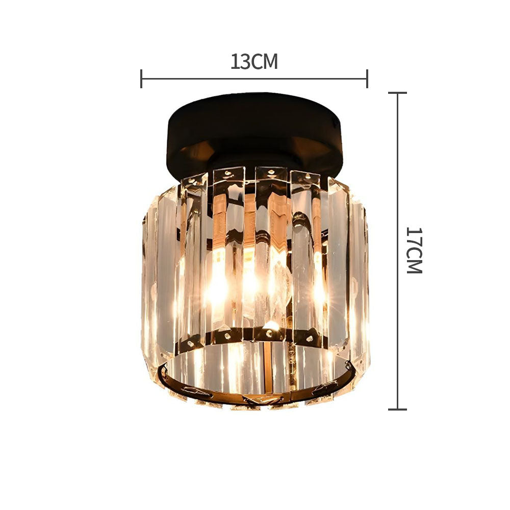 Hallway Modern Ceiling Light | Crystal Flush Mount
