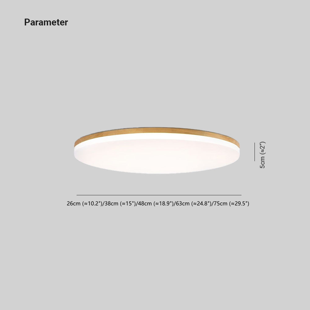 Minimalist Round Flush Mount Ceiling Light | Modern Bedroom Lighting Fixture