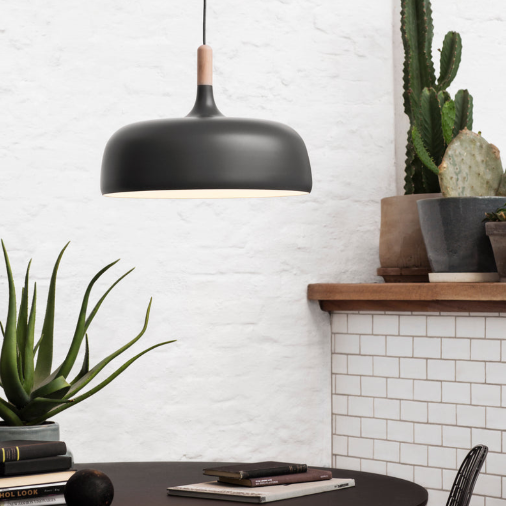 Living Room Black Pendant Light | Modern Nordic Design