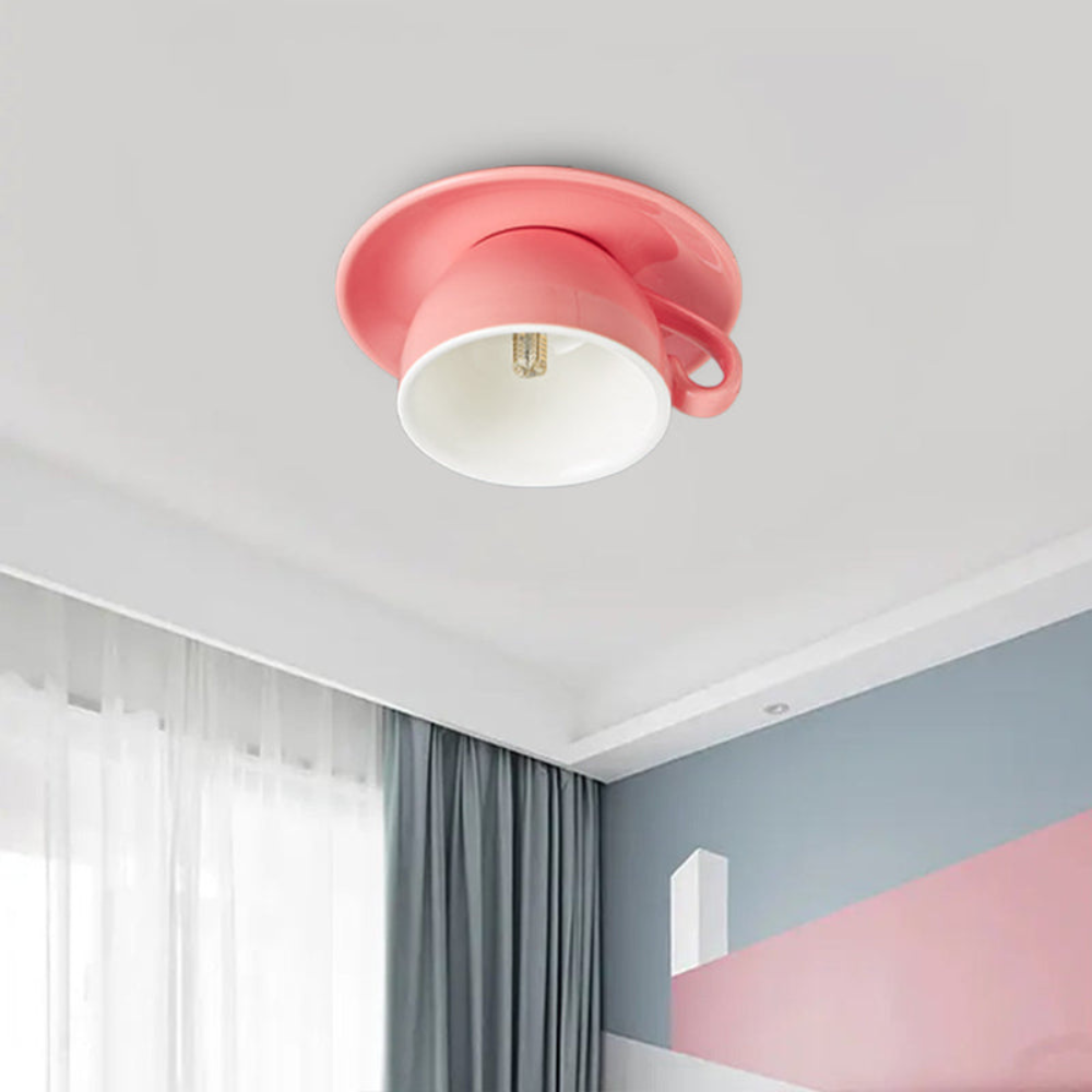 Minimalist Round LED Ceiling Light | Modern Flush Mount Fixture for Bedroom or Living Room