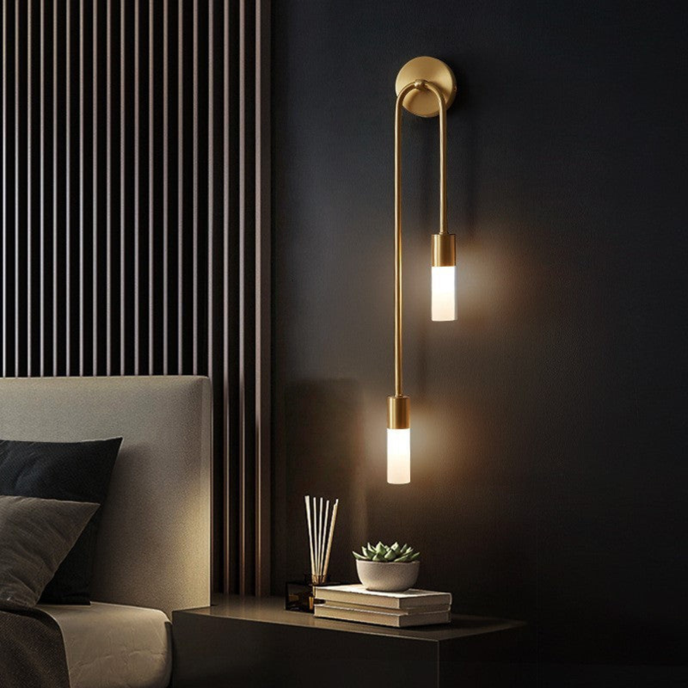Modern Dual Glow LED Wall Light | Sleek Bedside Lighting for Bedrooms and Hallways