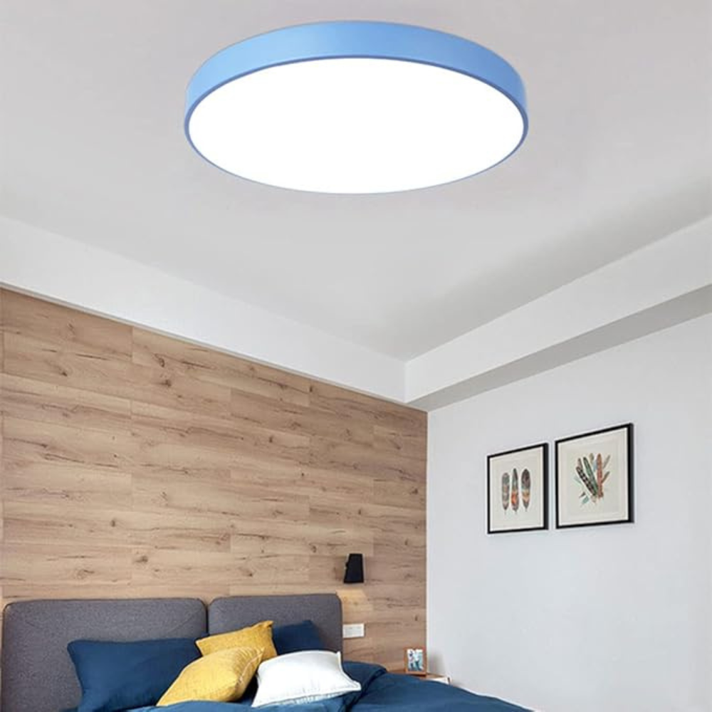 Bedroom Minimalist Flush Mount Ceiling Light | Nordic Circular Design