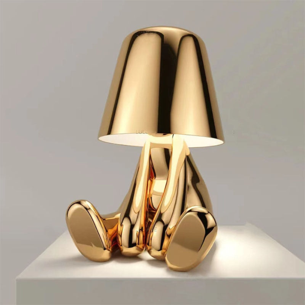 Living Room Modern Sculptural Table Lamp | Abstract Sitting Figure
