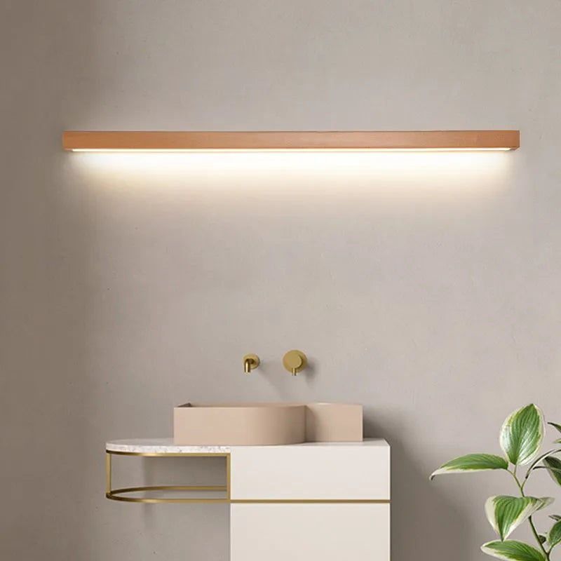 Linear Vanity Wall Light | Modern Front Mirror Fixture for Bedroom or Bathroom