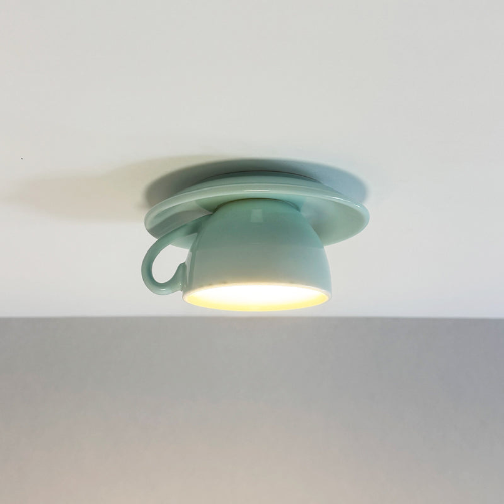 Minimalist Round LED Ceiling Light | Modern Flush Mount Fixture for Bedroom or Living Room