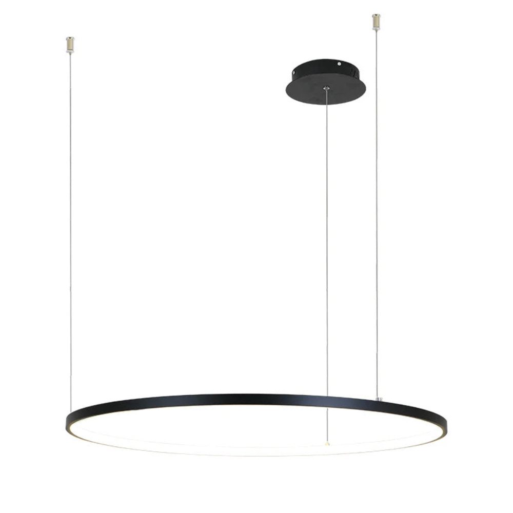Contemporary Ring LED Chandelier | Line Suspension Light for Interior Lighting