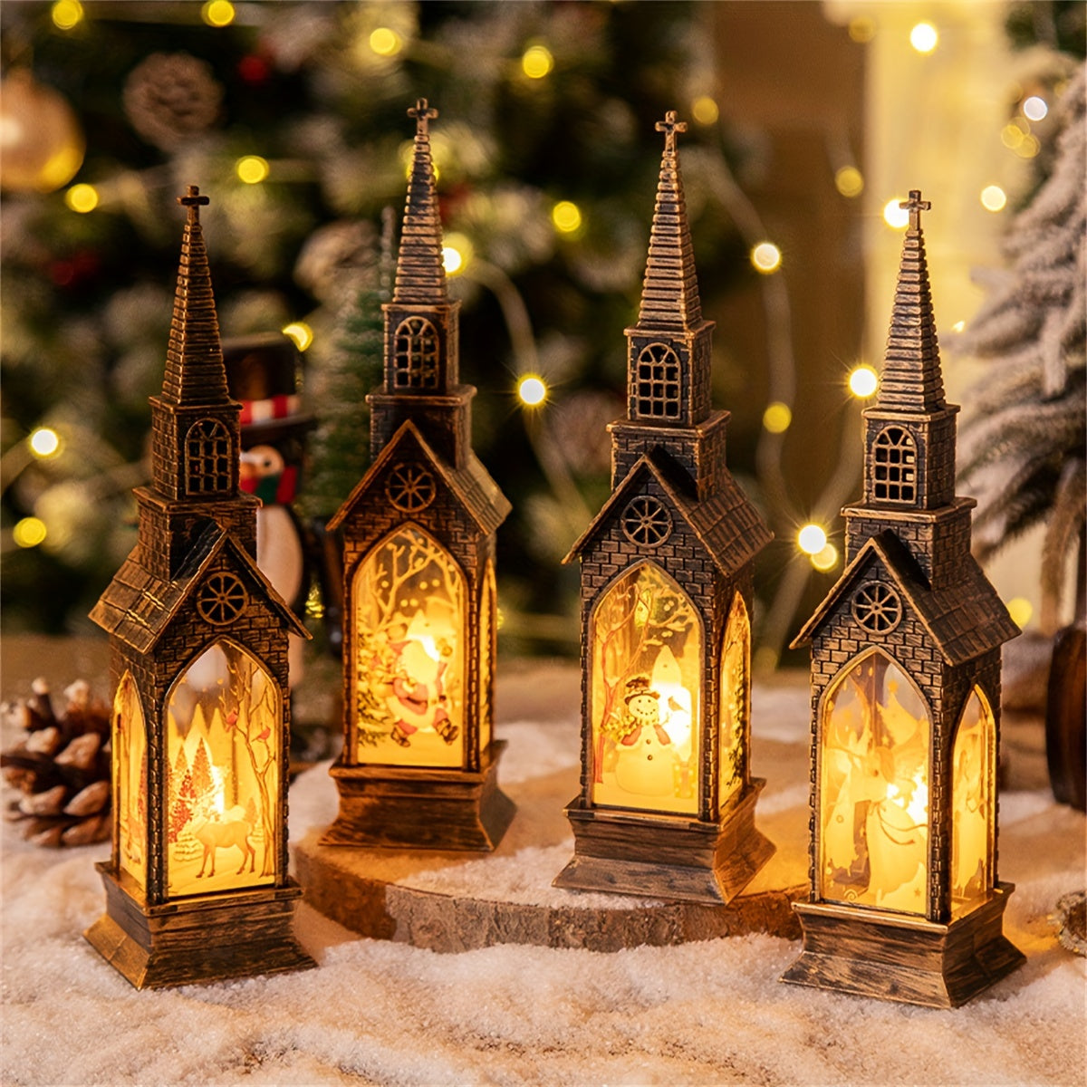 Christmas Decor | Church Lantern Display