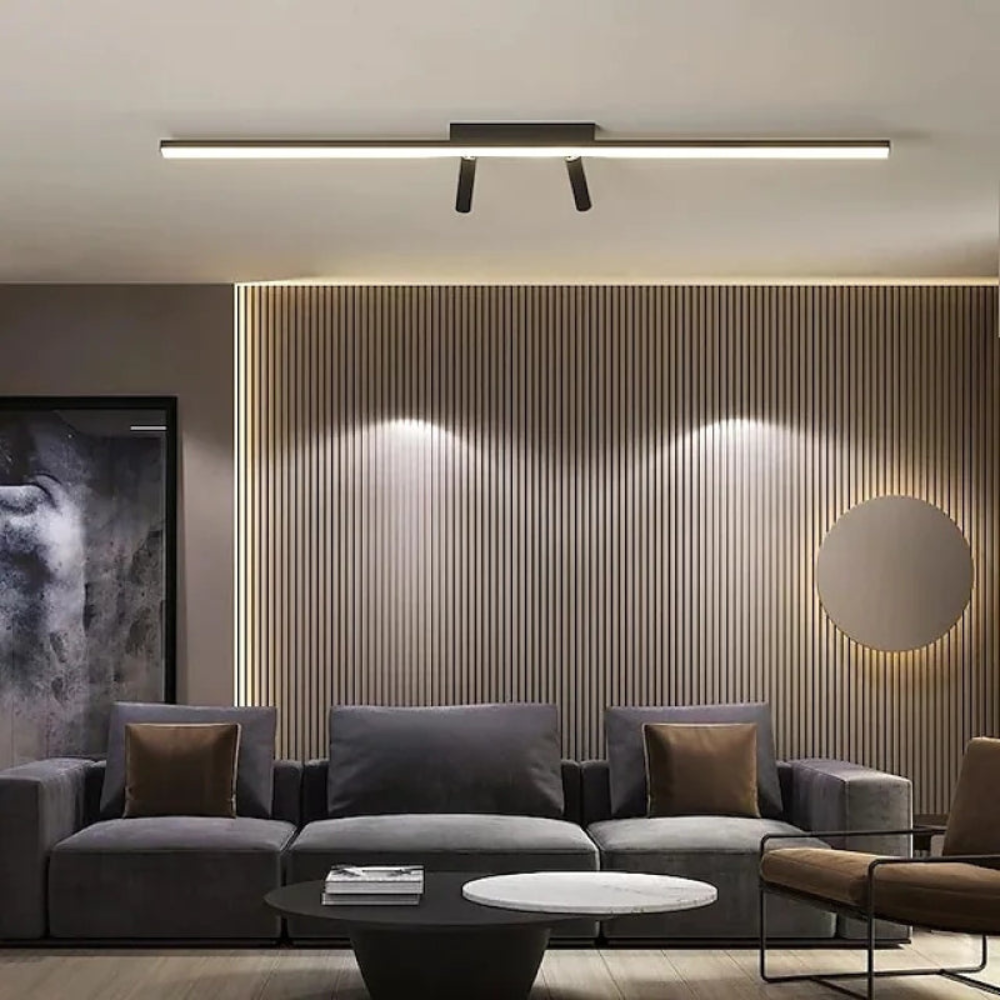 Minimalist Linear LED Ceiling Spotlight | Modern Adjustable Track Fixture