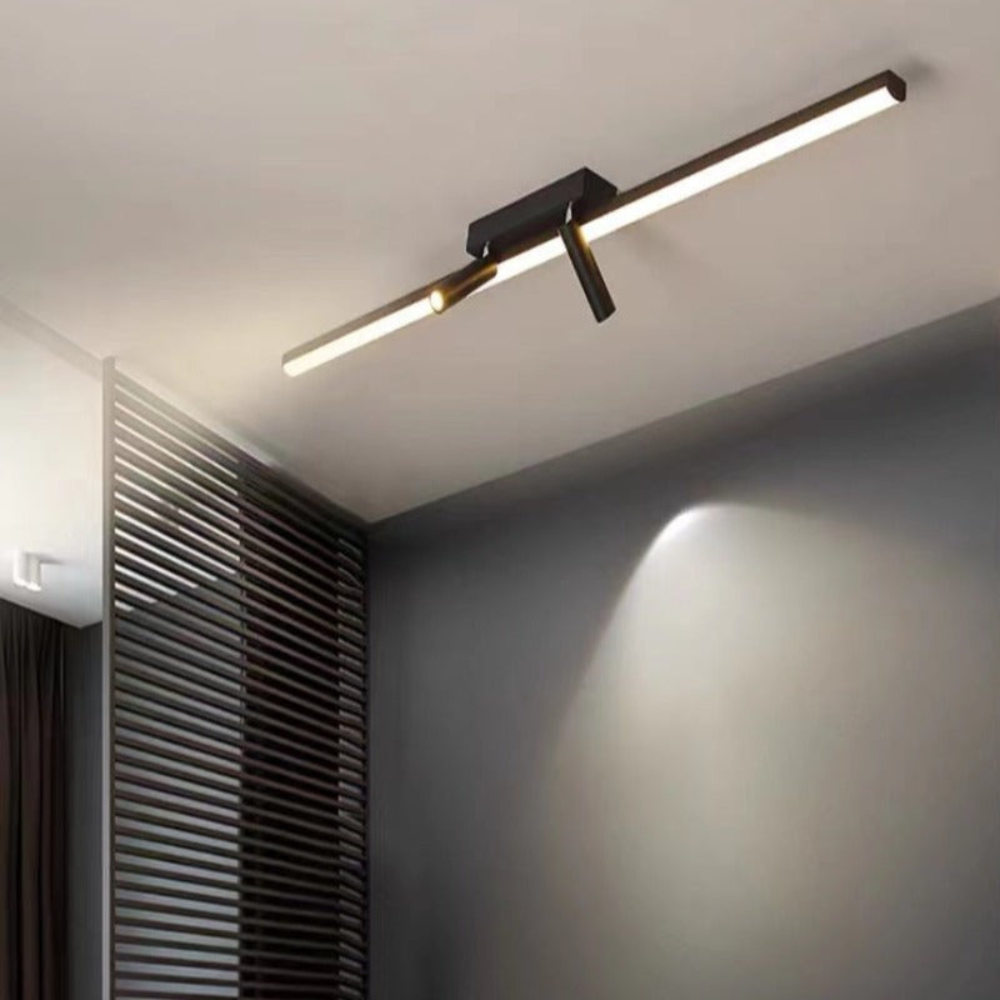 Minimalist Linear LED Ceiling Spotlight | Modern Adjustable Track Fixture