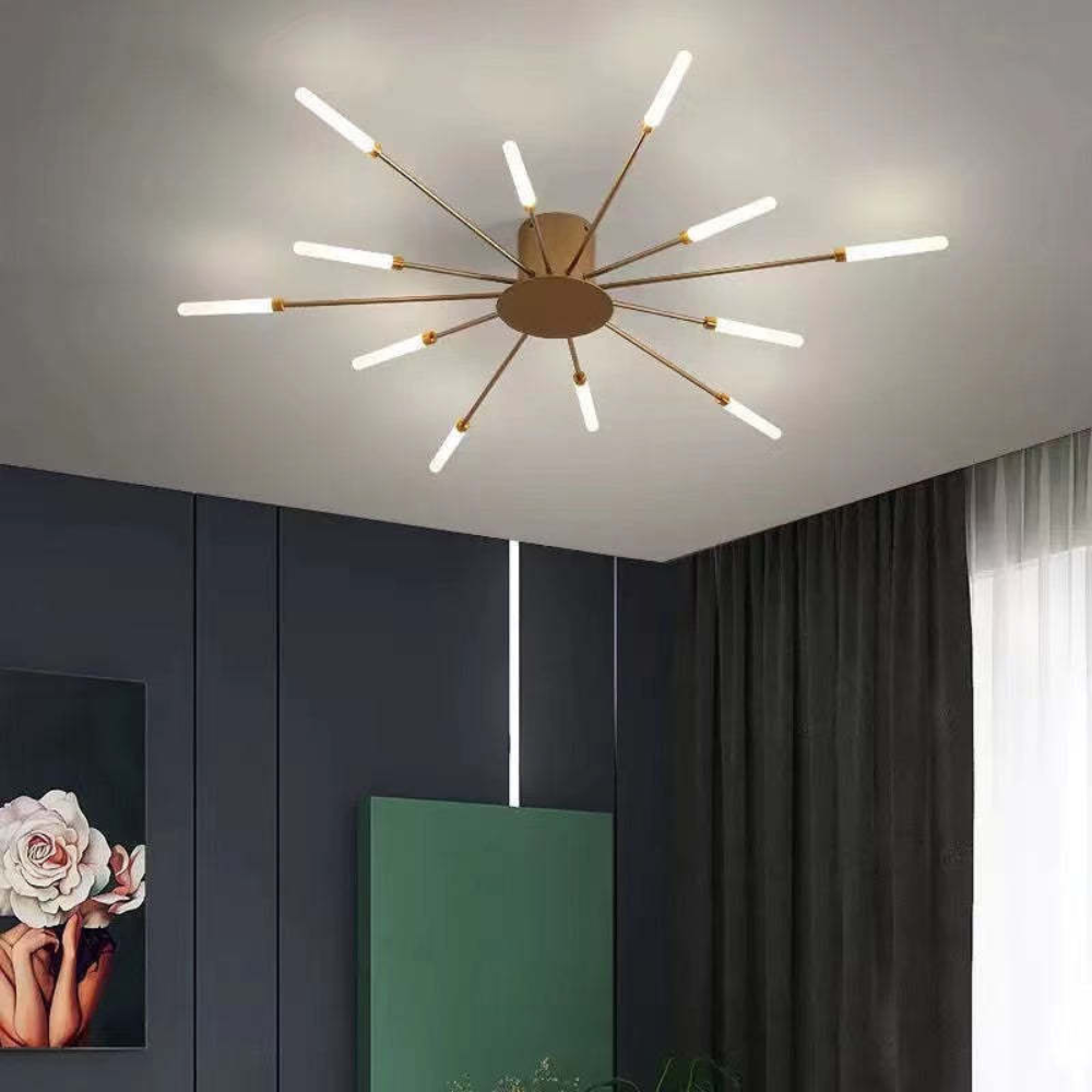 Living Room Modern LED Ceiling Light Fixture | Nordic Fireworks Chandelier
