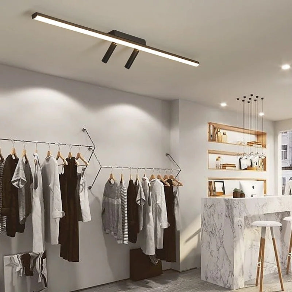 Minimalist Linear LED Ceiling Spotlight | Modern Adjustable Track Fixture