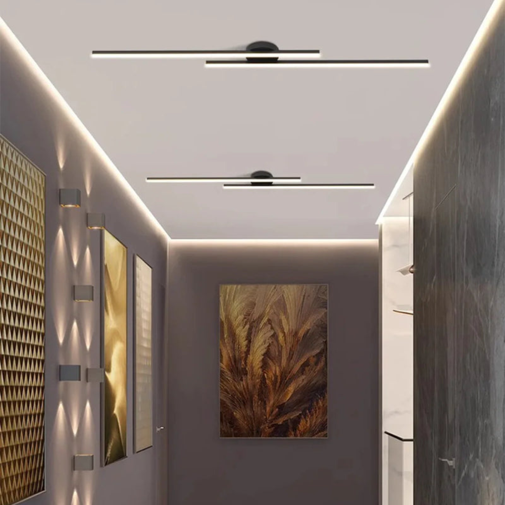 Ceiling Light | Modern Linear Fixture for Hallways and Offices
