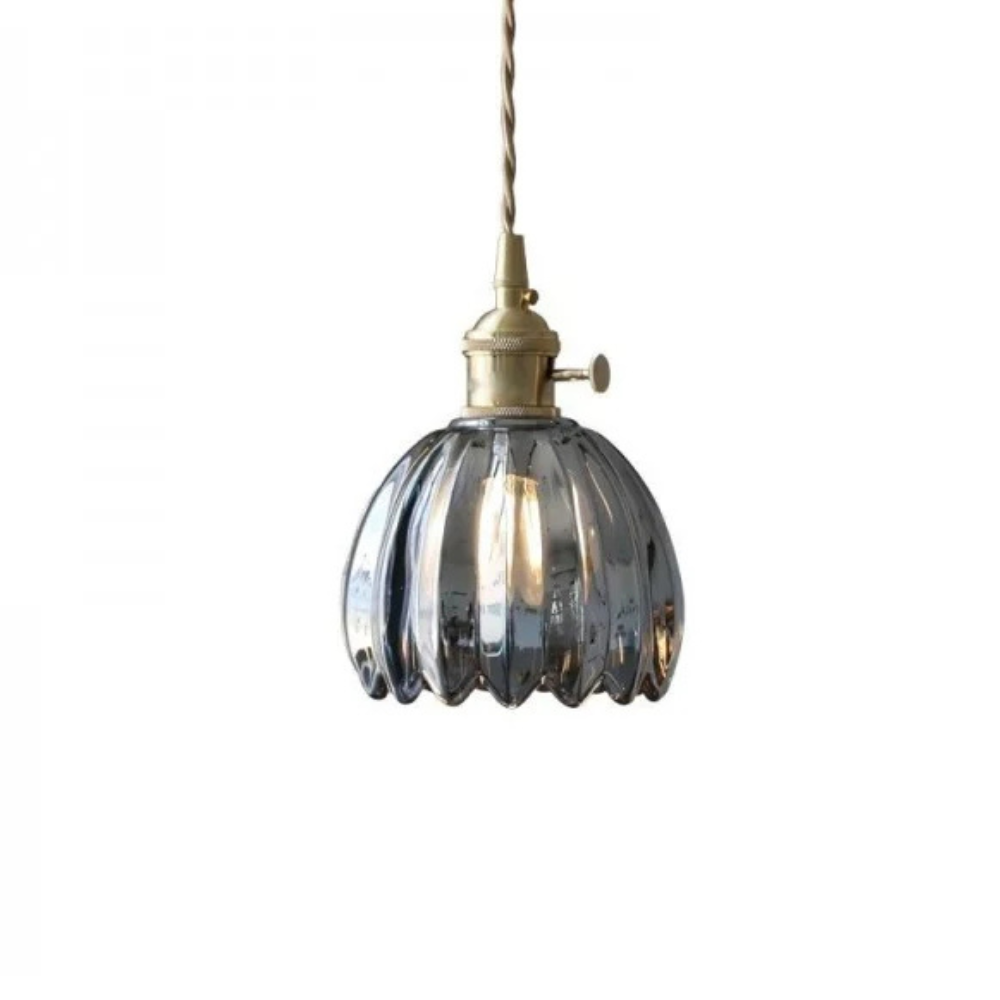 Pendant Light | Fluted Dome Ceiling Lamp