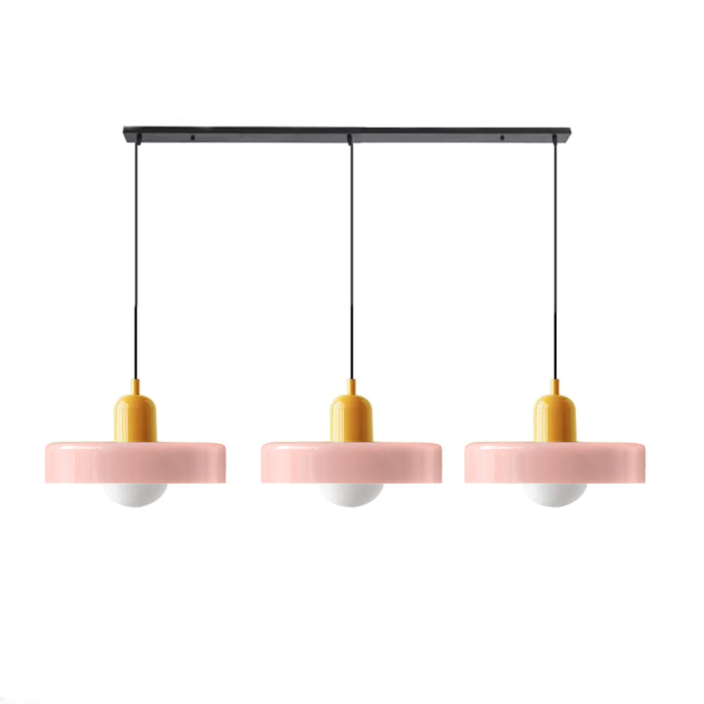Modern Pendant Light | Triple Glass Ceiling Fixture