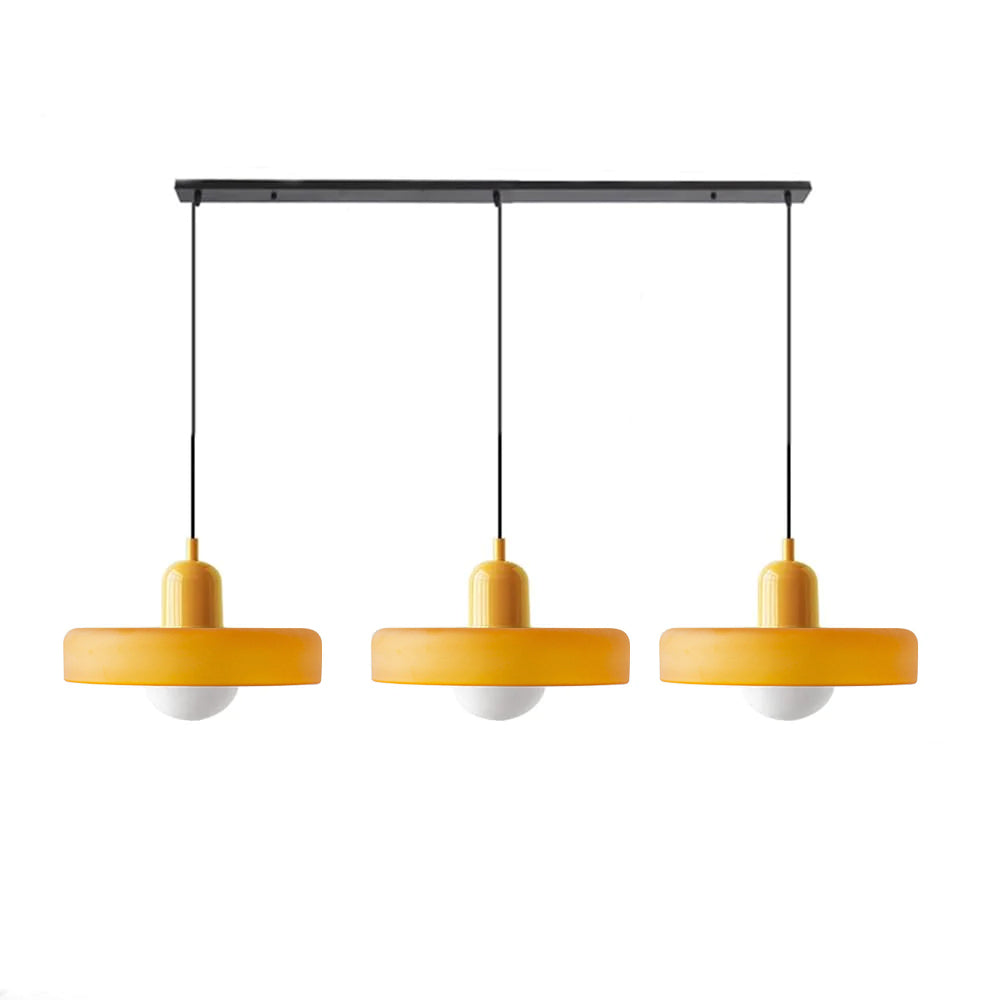 Modern Pendant Light | Triple Glass Ceiling Fixture
