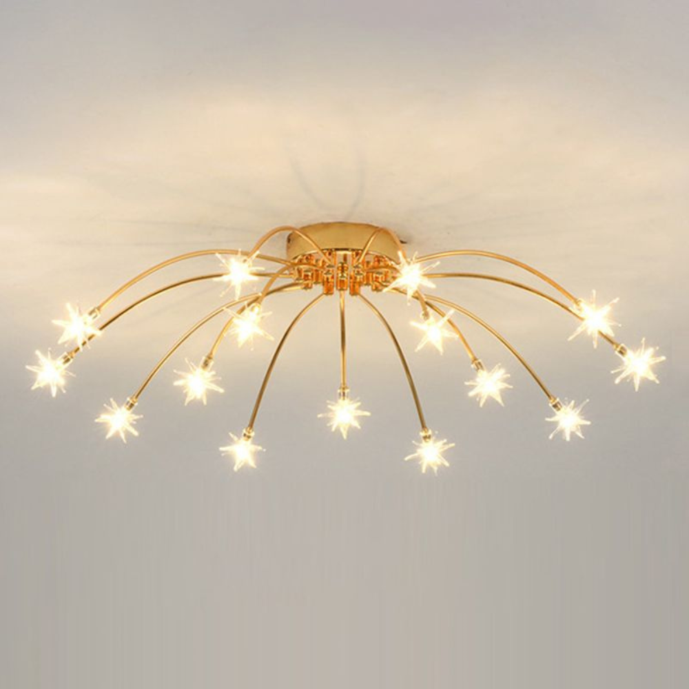 Art Deco Starry Fixture | Modern Indoor Lighting