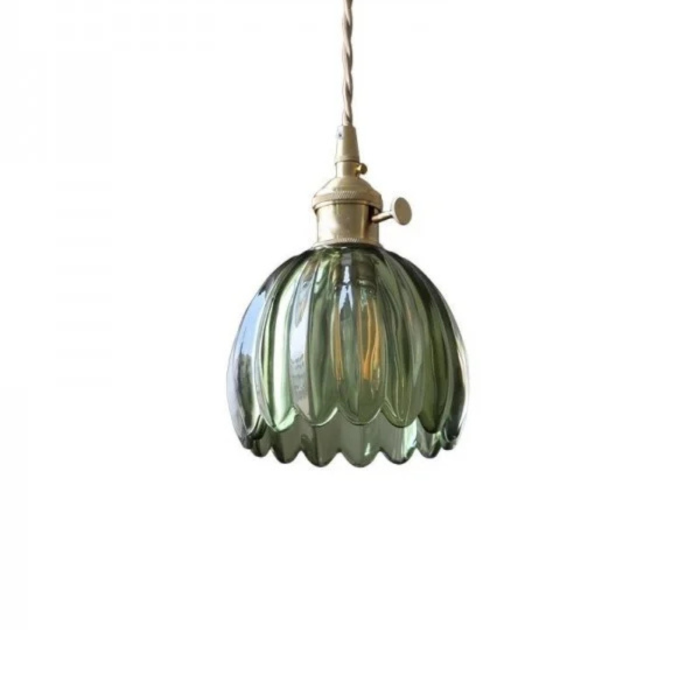 Pendant Light | Fluted Dome Ceiling Lamp