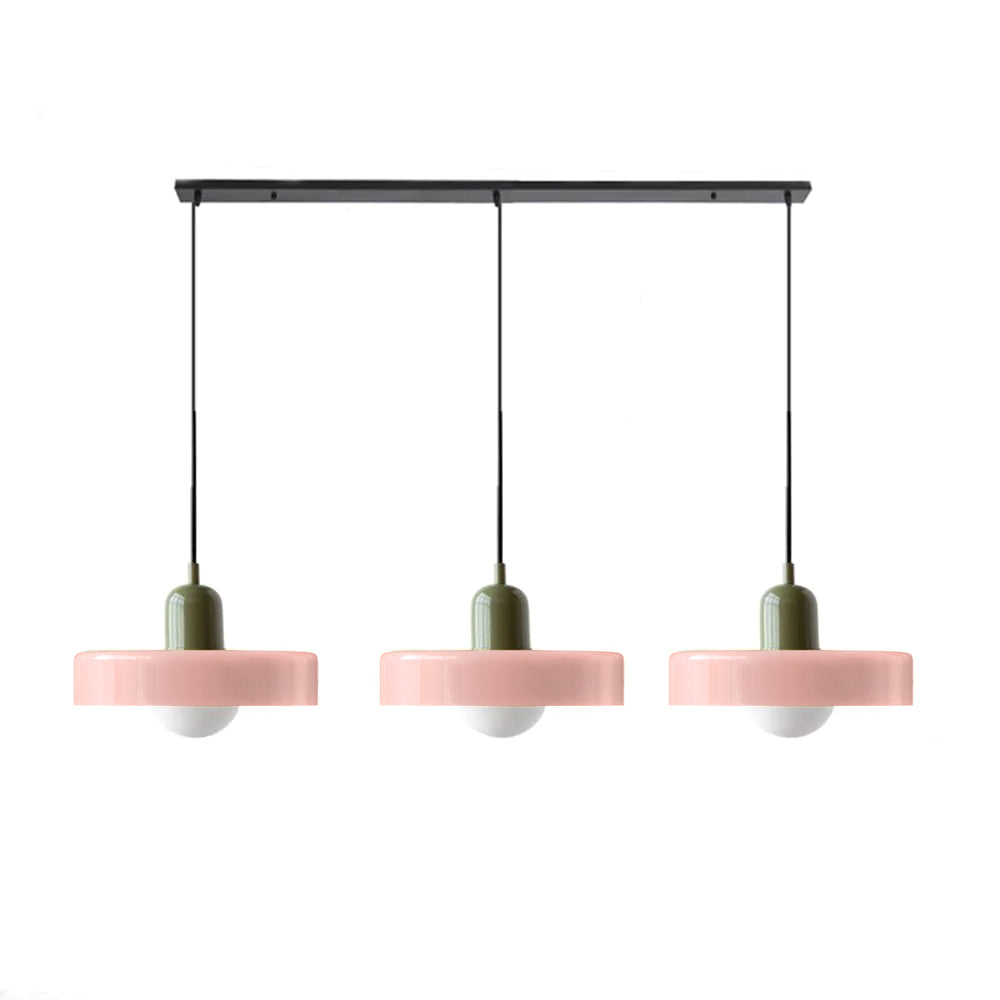 Modern Pendant Light | Triple Glass Ceiling Fixture