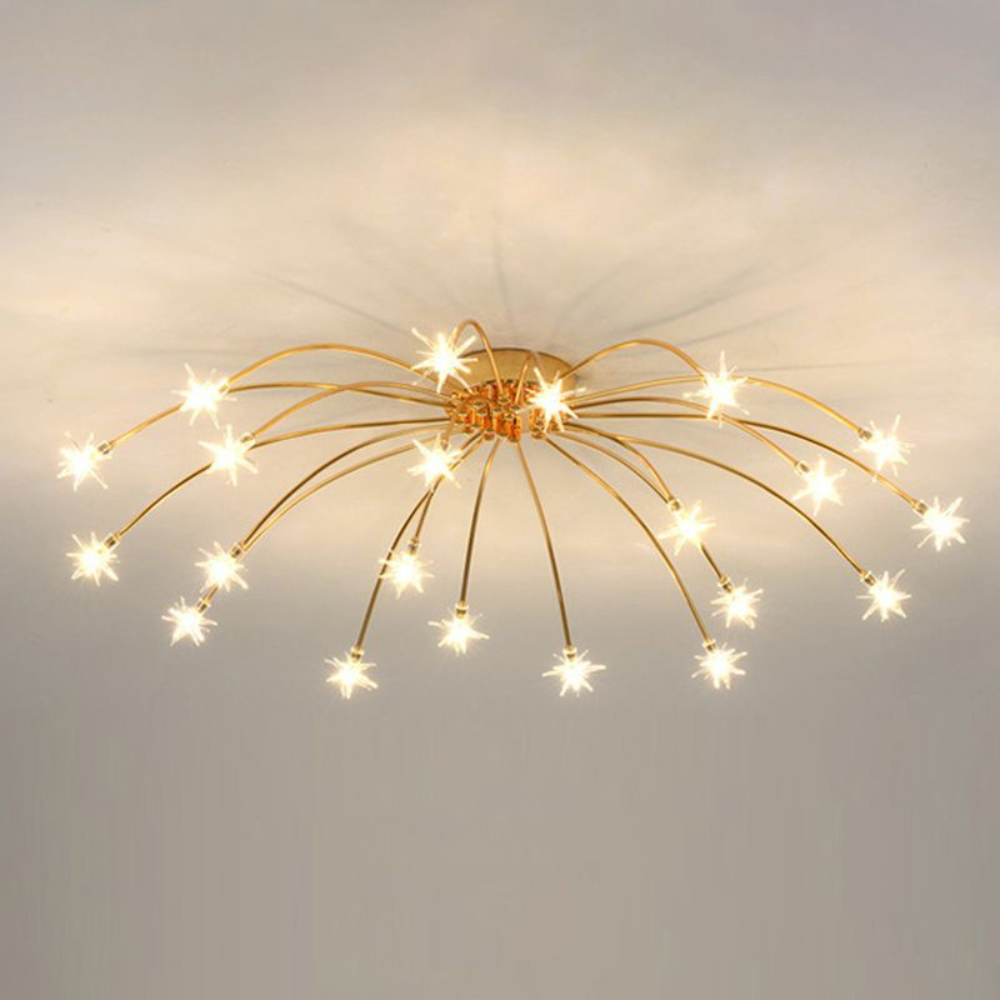 Art Deco Starry Fixture | Modern Indoor Lighting