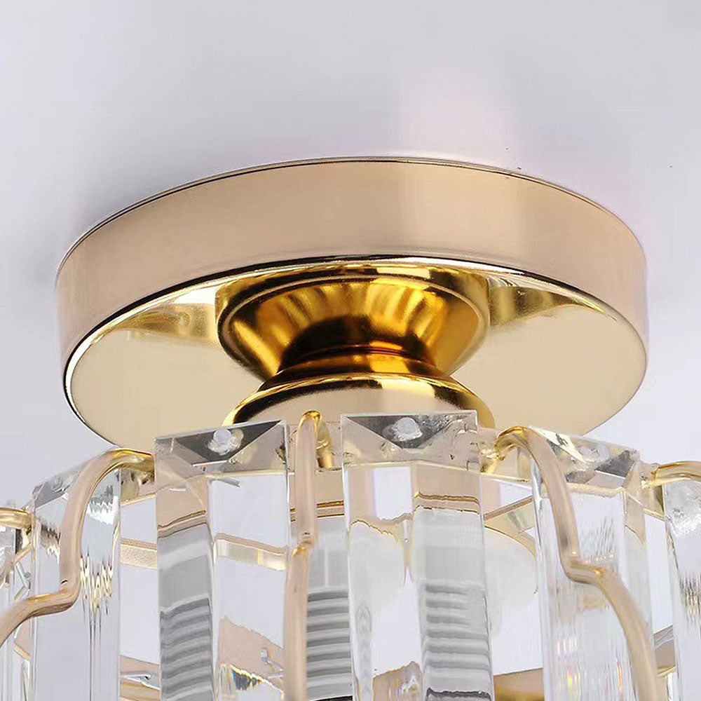 Ceiling Light | Modern Geometric Cage Fixture