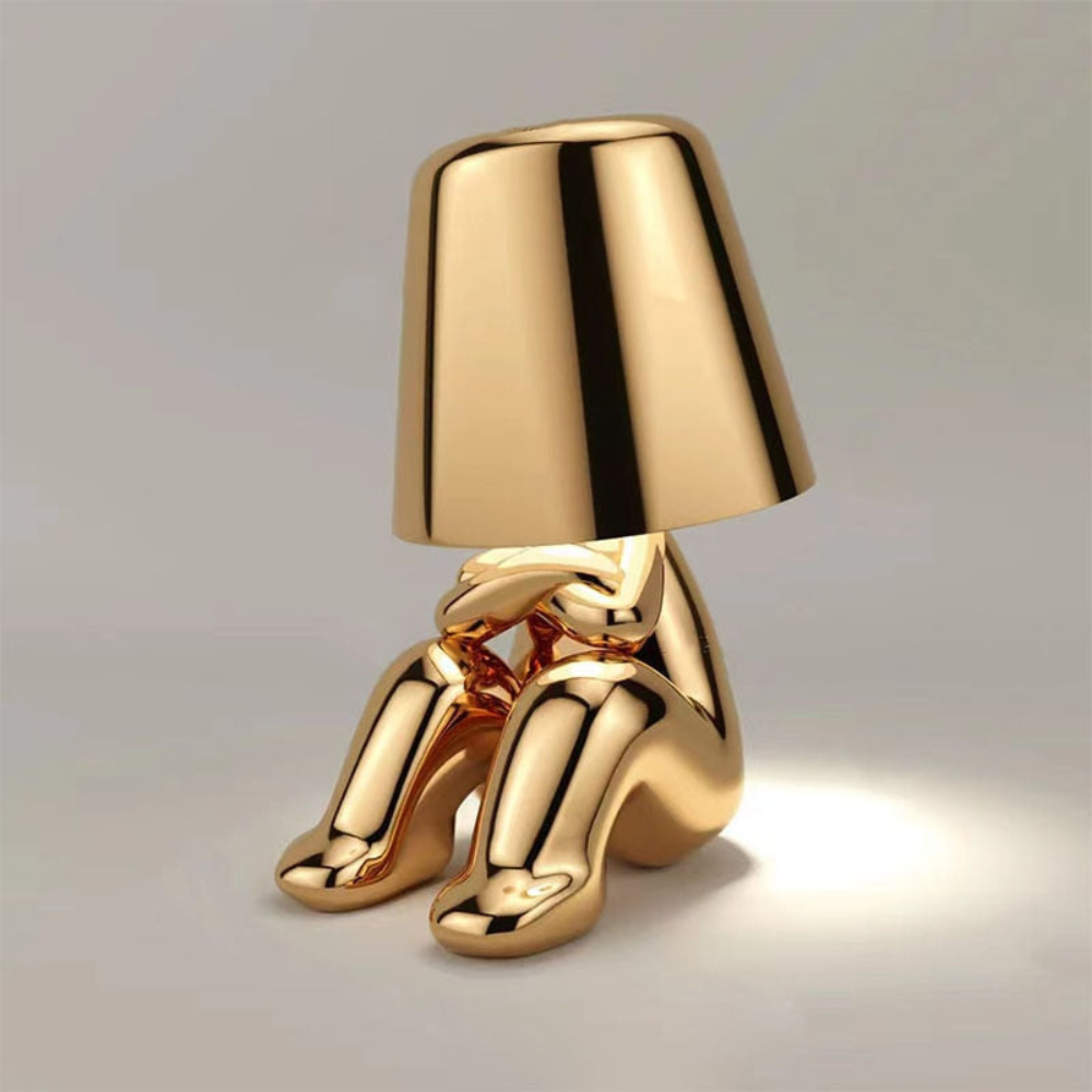 Living Room Modern Sculptural Table Lamp | Abstract Sitting Figure