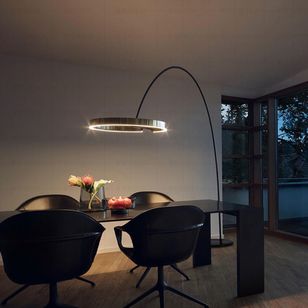 LED Angler Style Floor Lamp | Modern Adjustable Standing Light