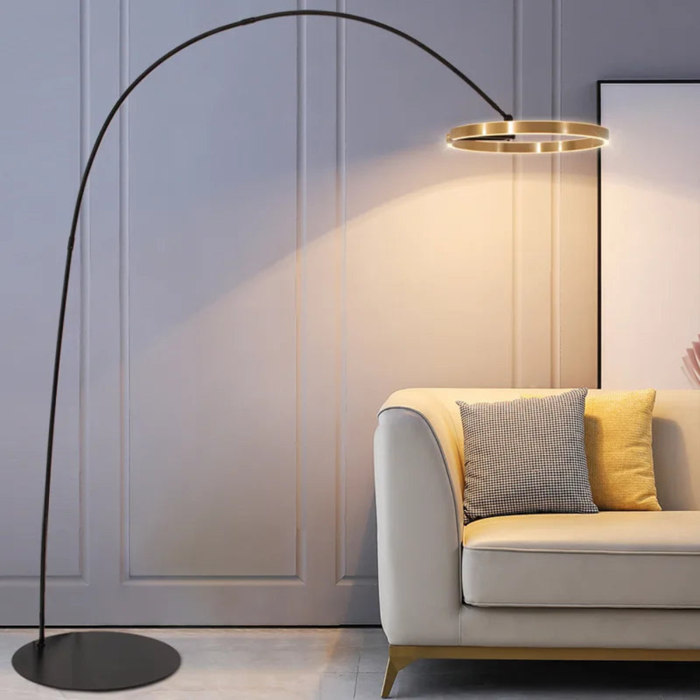 LED Angler Style Floor Lamp | Modern Adjustable Standing Light