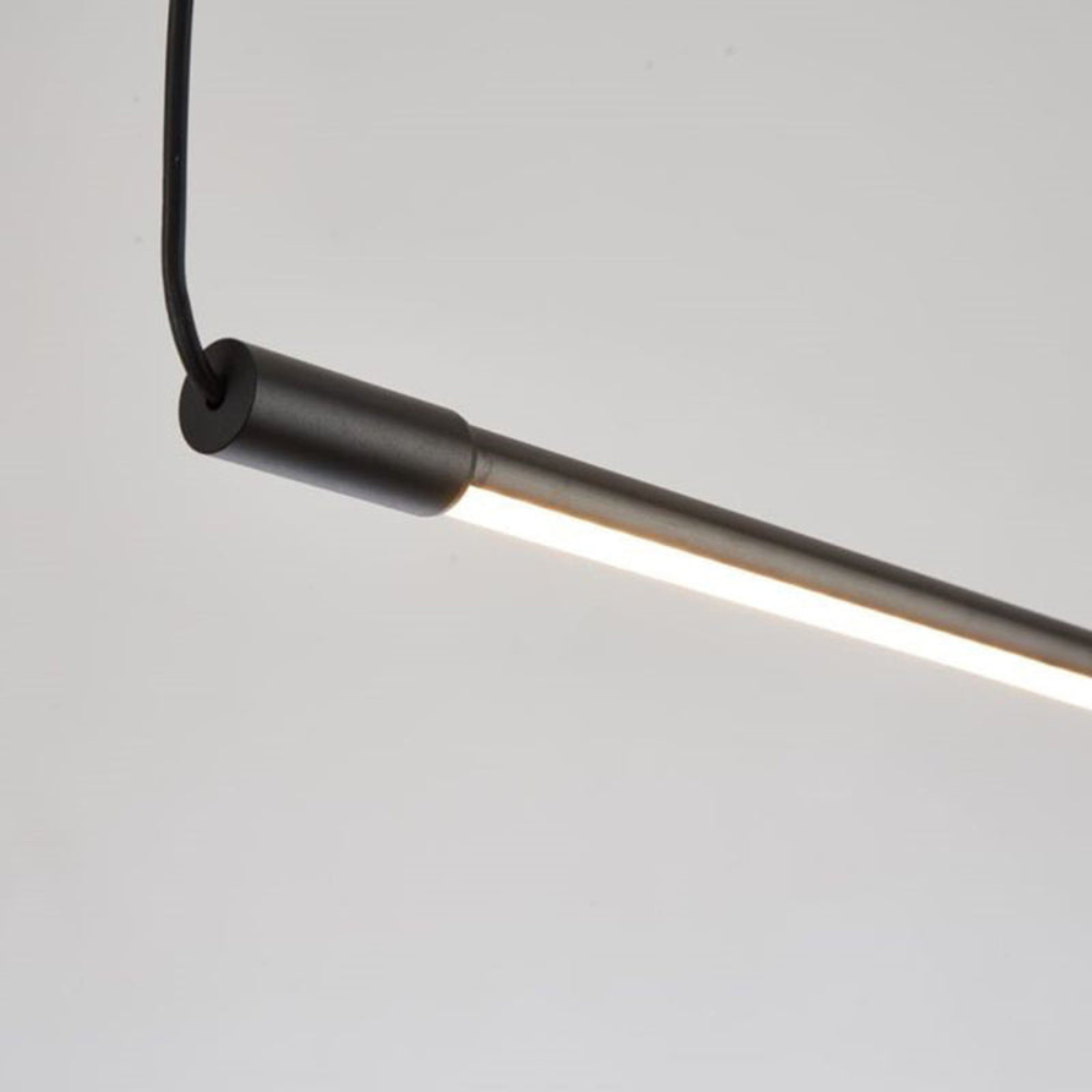 Minimalist Linear LED Pendant Light | Modern Hanging Fixture for Living Room