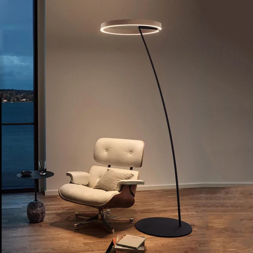 LED Angler Style Floor Lamp | Modern Adjustable Standing Light