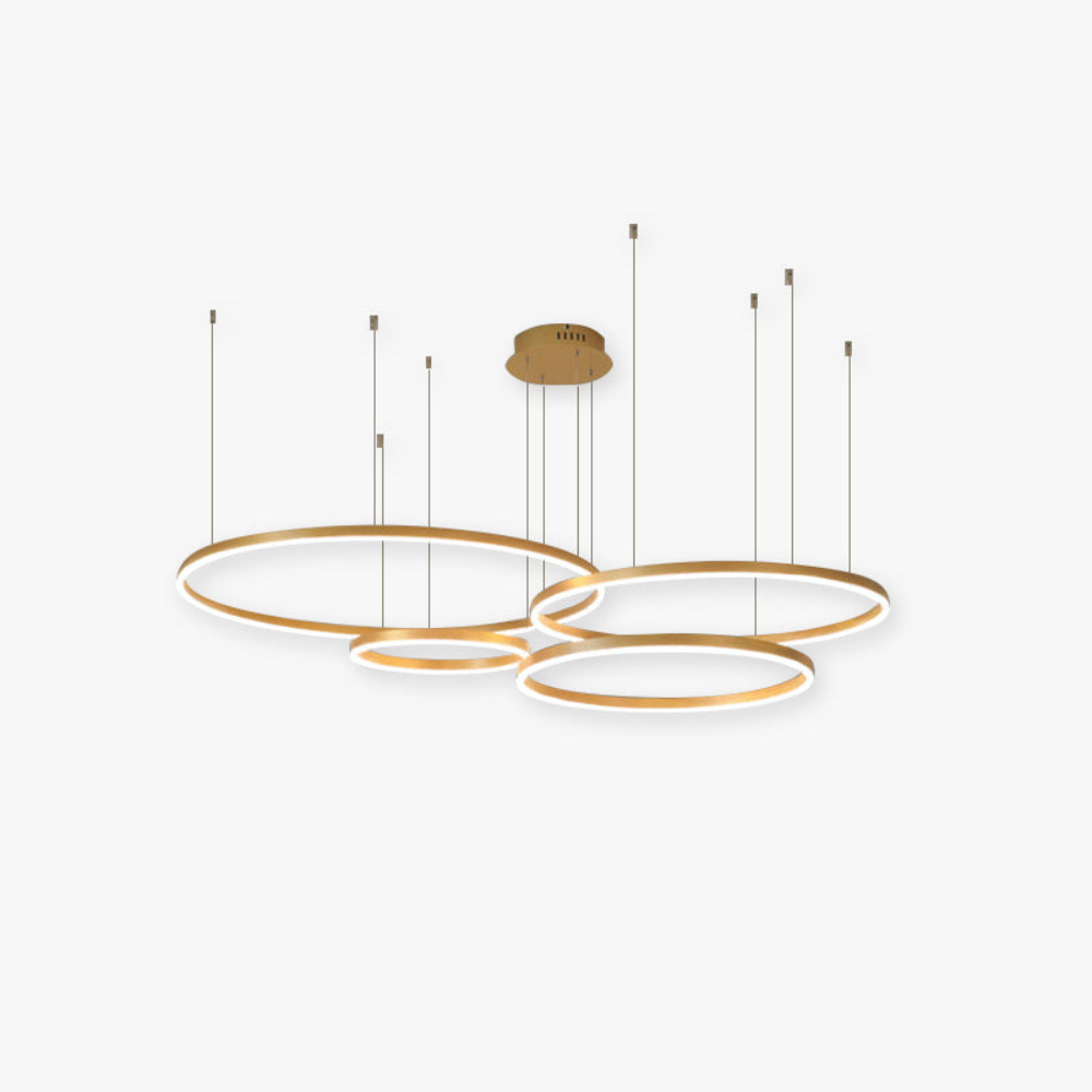 Modern Pendant Light with Triple Ring Design | Contemporary Ceiling Fixture for Dining & Living Room