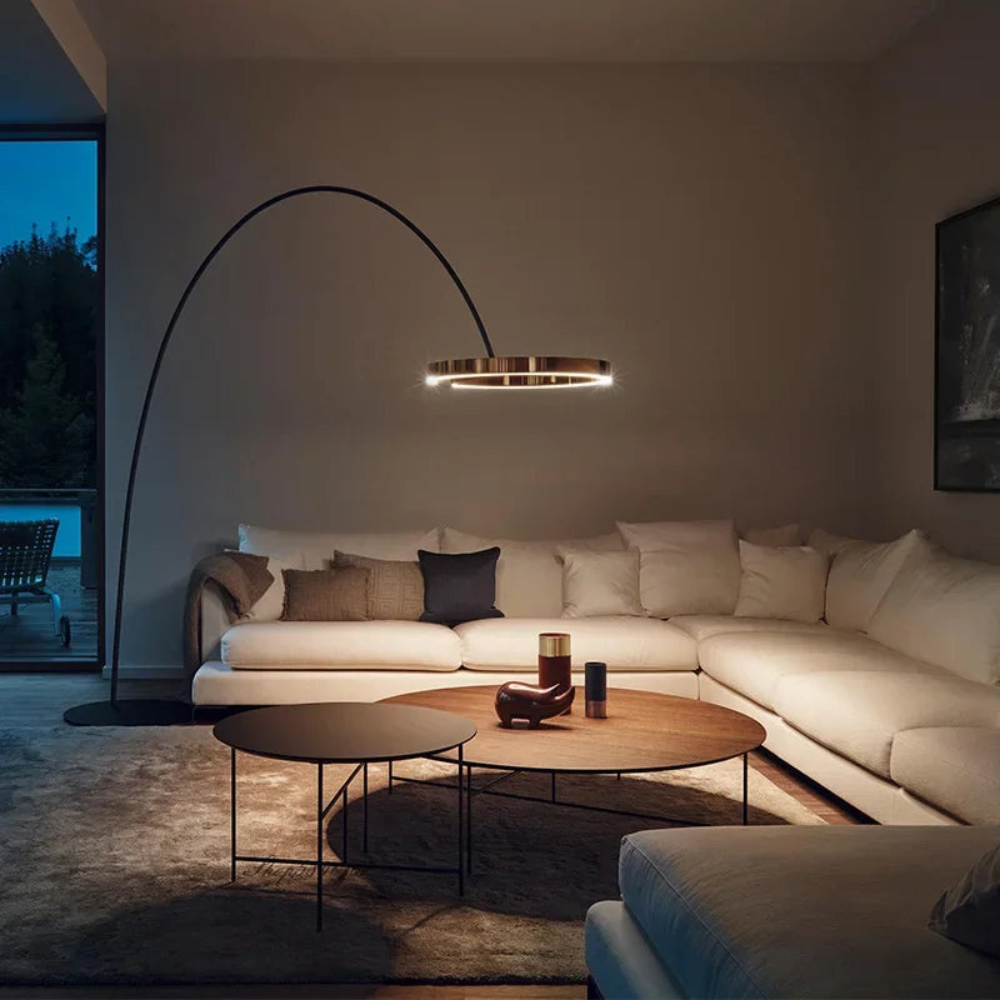 LED Angler Style Floor Lamp | Modern Adjustable Standing Light