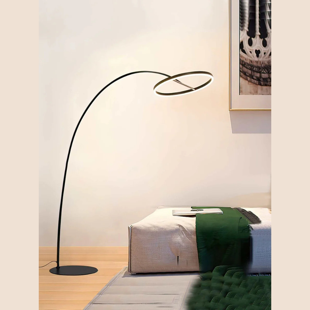 LED Angler Style Floor Lamp | Modern Adjustable Standing Light