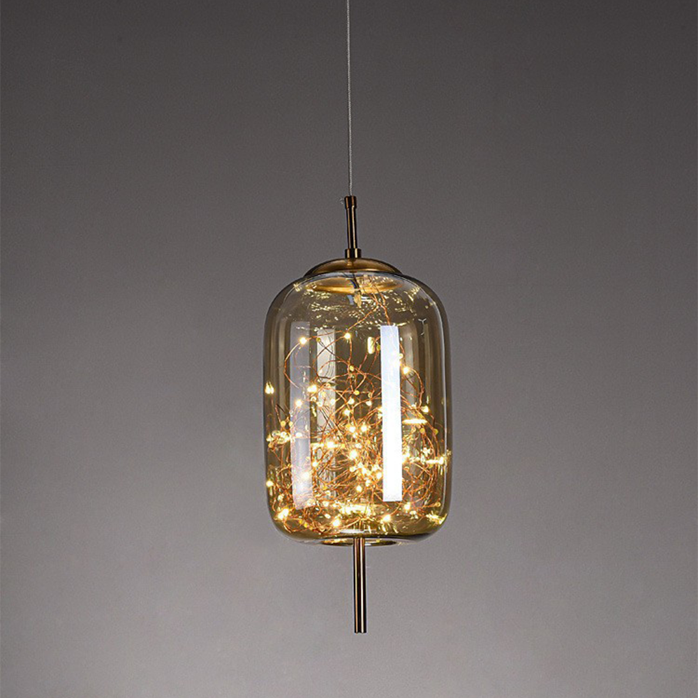 Pendant Light | Transparent Cylinder Fixture