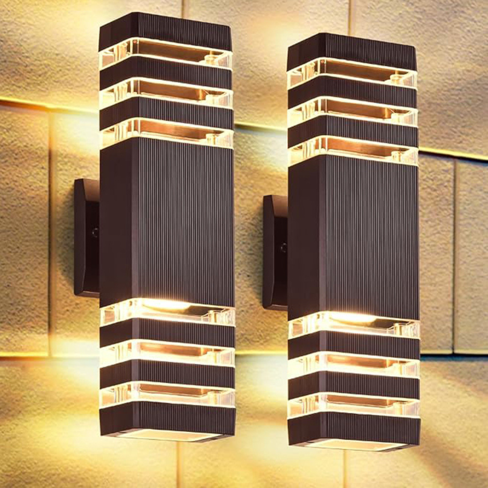 Modern Up Down LED Wall Light | Waterproof Outdoor Sconce for Porch, Garden & Entryway