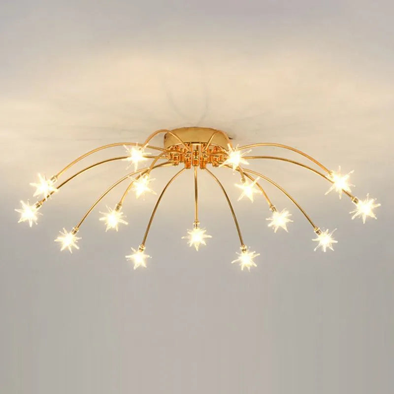 Art Deco Starry Fixture | Modern Indoor Lighting