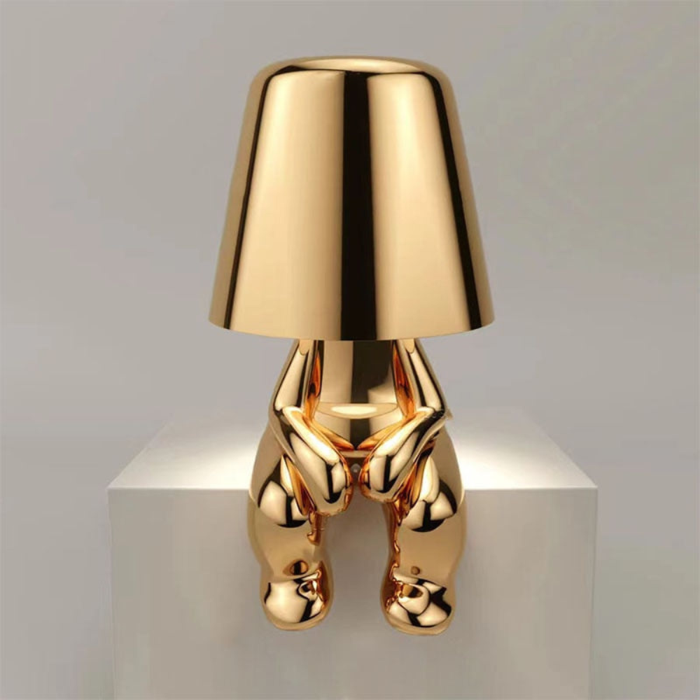 Living Room Modern Sculptural Table Lamp | Abstract Sitting Figure