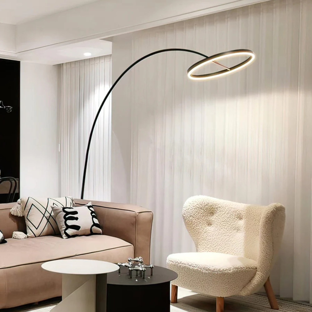 LED Angler Style Floor Lamp | Modern Adjustable Standing Light