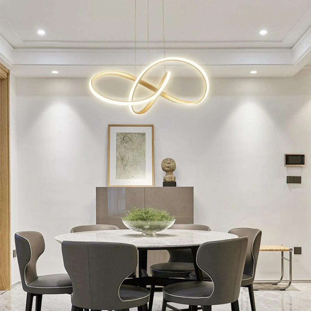 Modern Clover Pendant Light | Dining Room Hanging Fixture with Scandinavian Design