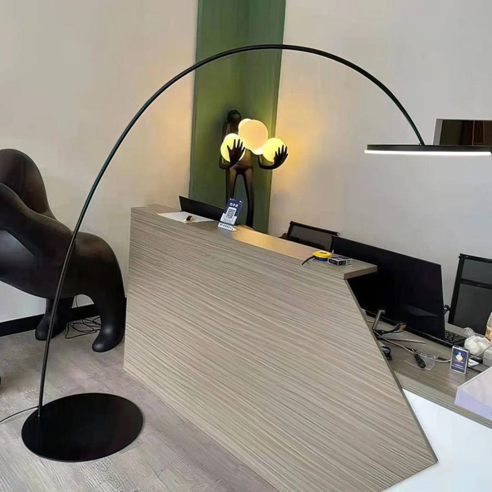 LED Angler Style Floor Lamp | Modern Adjustable Standing Light