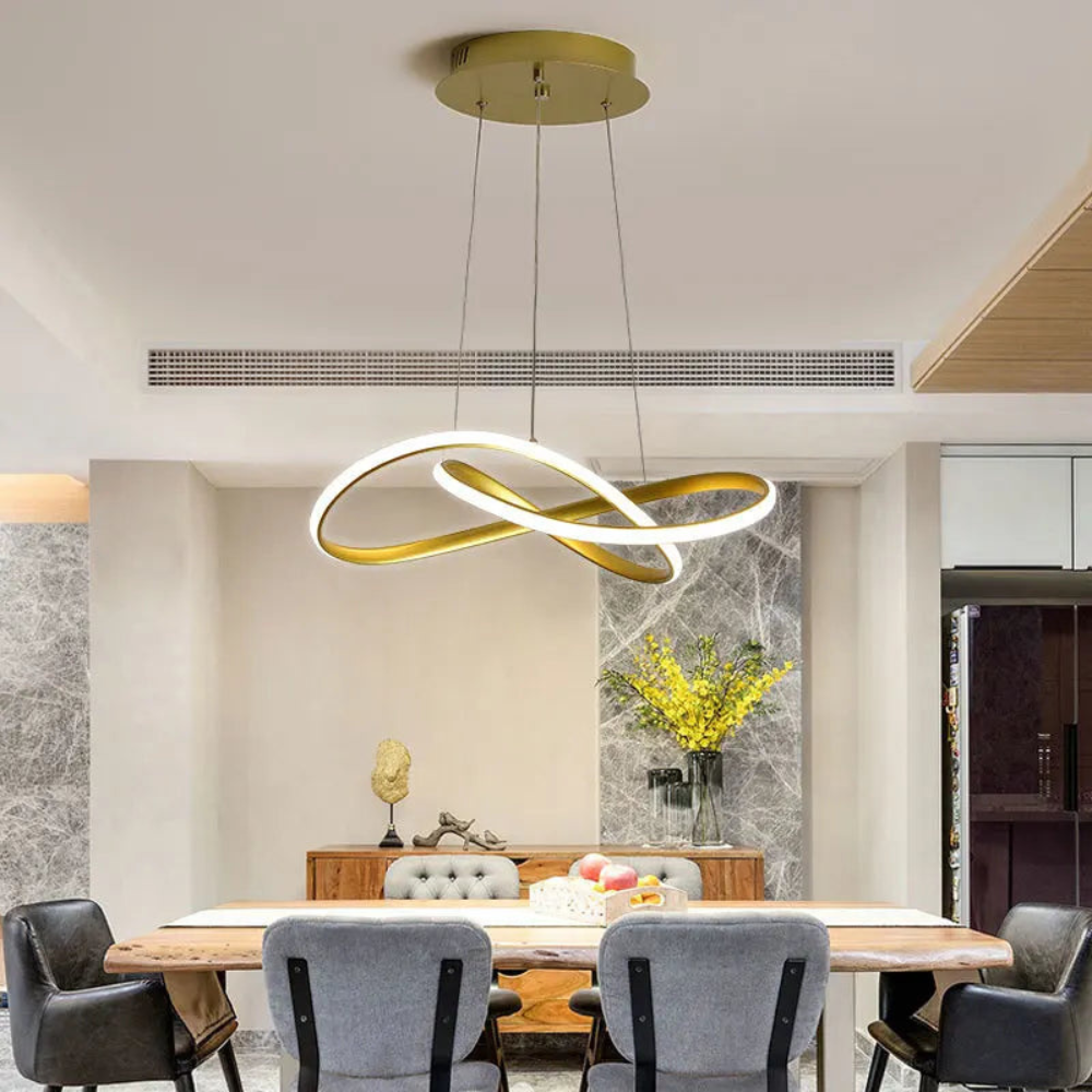 Modern Clover Pendant Light | Dining Room Hanging Fixture with Scandinavian Design