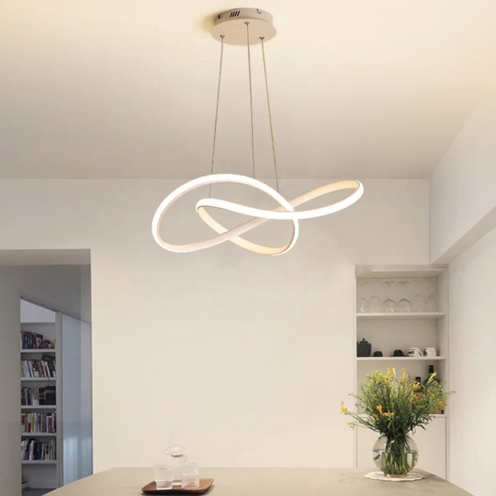 Modern Clover Pendant Light | Dining Room Hanging Fixture with Scandinavian Design