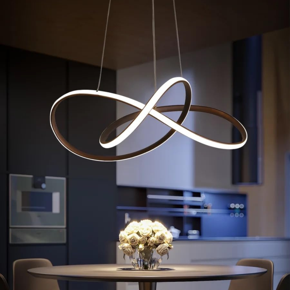 Modern Clover Pendant Light | Dining Room Hanging Fixture with Scandinavian Design