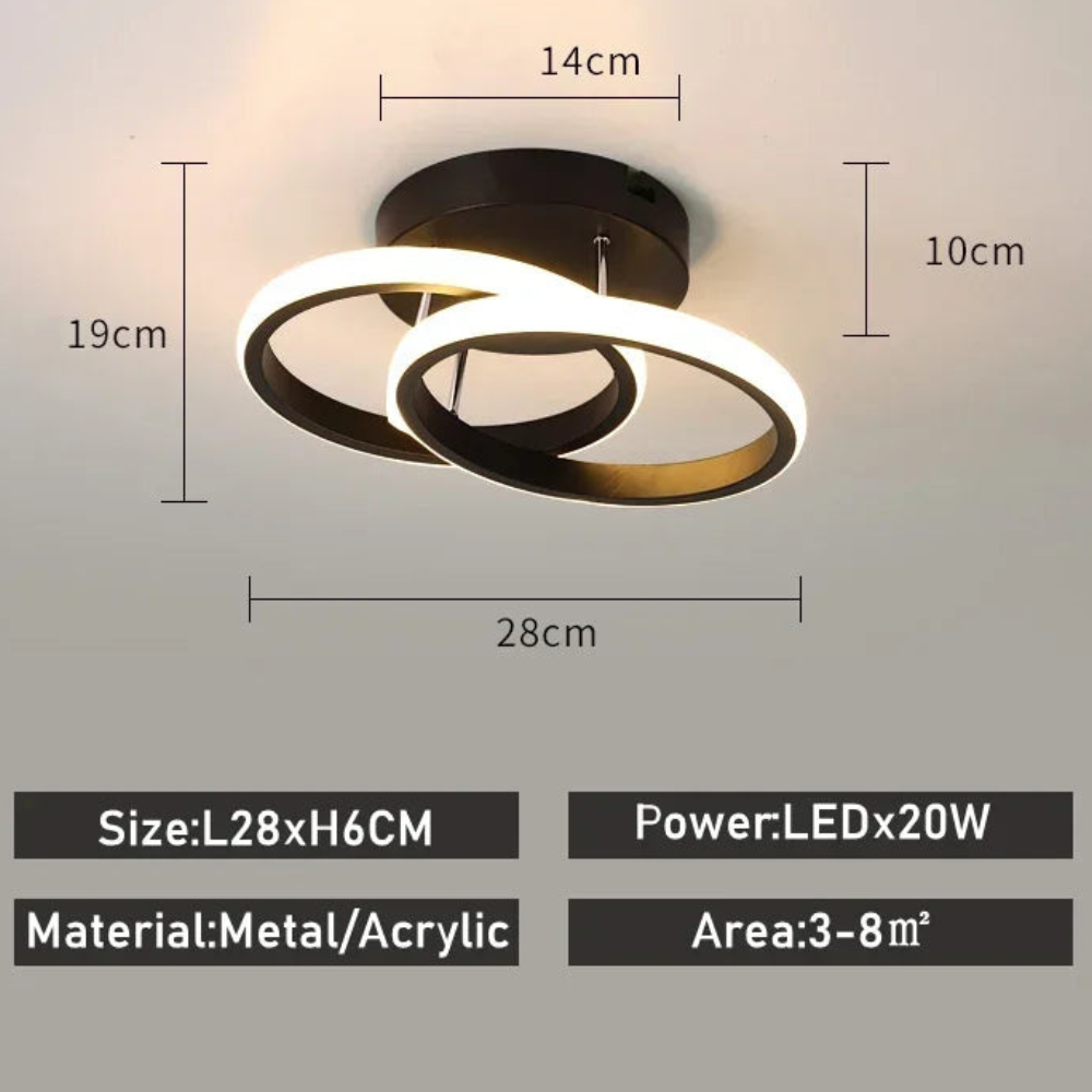 LED Ceiling Light | Modern Fixture for Entryways and Hallways