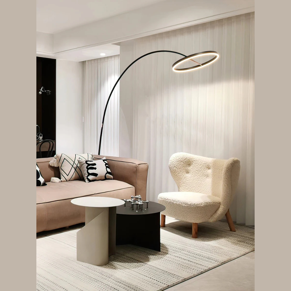 LED Angler Style Floor Lamp | Modern Adjustable Standing Light
